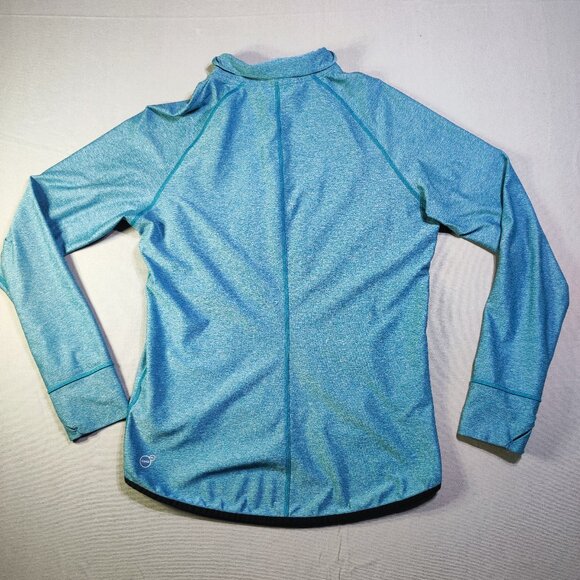 Puma active wear sweatshirt / track jacket women's junior sz XL blue lightweight - Picture 4 of 12